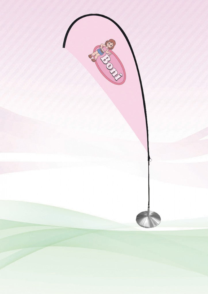 Tear shape Flying Banner with Base Executive Corporate Gifts Singapore