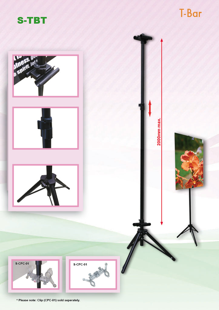 T-Bar Kapeline Poster display (Tripod Base) Executive Corporate Gifts Singapore