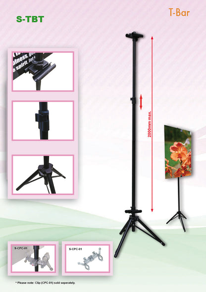 T-Bar Kapeline Poster display (Tripod Base) Executive Corporate Gifts Singapore