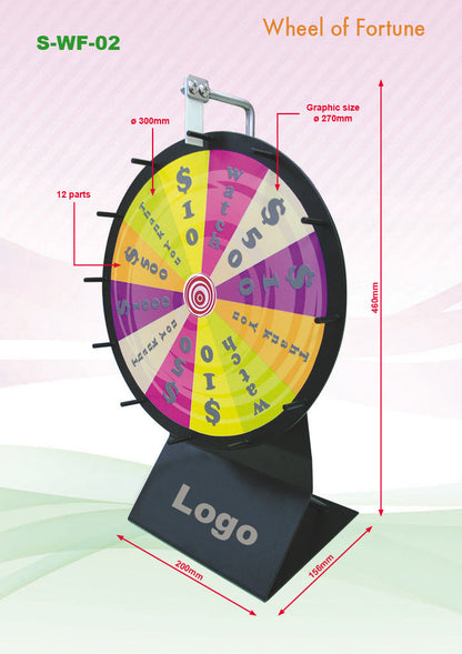 Mini Wheel of Fortune (300mm Diameter) Executive Corporate Gifts Singapore
