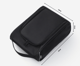 Polyester Shoe Bag dimensions 33x24x13cm, durable black design for organized footwear and travel.