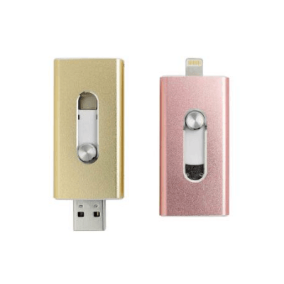 Metal OTG with Round Slider USB Drive (IOS) Executive Corporate Gifts Singapore