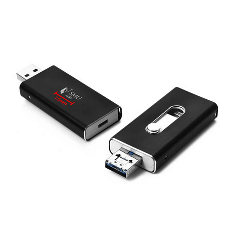 Metal OTG with Round Slider USB Drive (IOS)