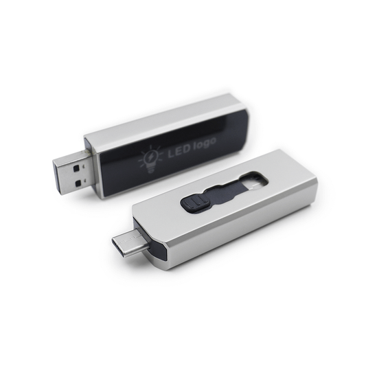 Slider USB Flash Drive with LED Logo Executive Corporate Gifts Singapore