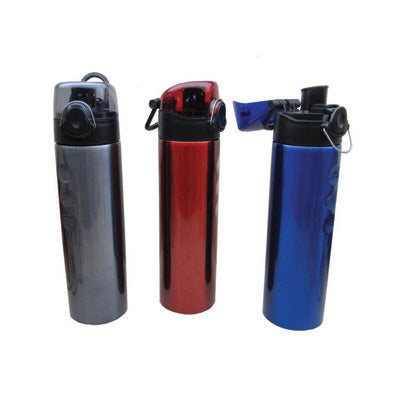 Stainless Steel Bottle with Clip Lock Cap Executive Corporate Gifts Singapore