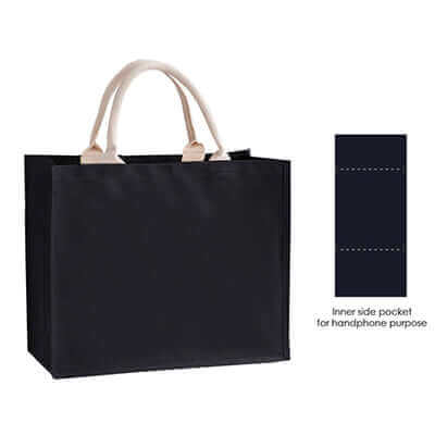 Eco Black Canvas Bag Executive Corporate Gifts Singapore