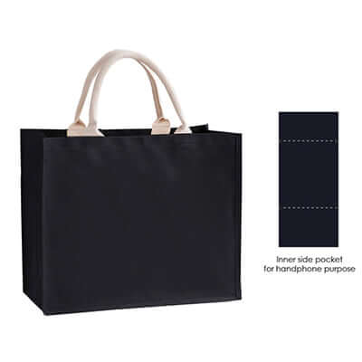 Eco Black Canvas Bag | AbrandZ Corporate Gifts