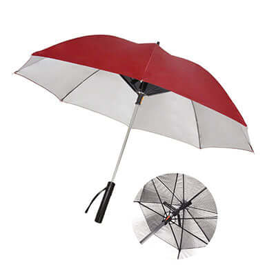 UV Coated Umbrella with Fan and Powerbank Executive Corporate Gifts Singapore