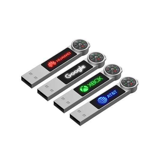 Rectangular USB Flash Drive with Compass and LED Logo Executive Corporate Gifts Singapore