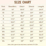 Size chart for Unisex Hoodie With Zip, detailing measurements for sizes 2XS to 7XL.