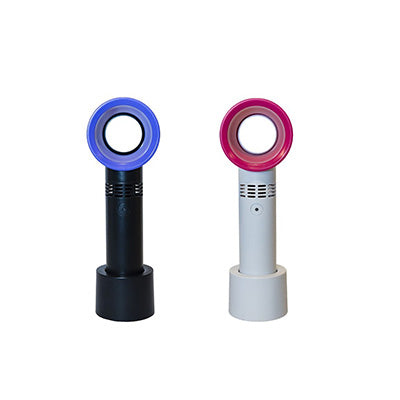 Handheld Rechargeable Bladeless Fan with Stand Executive Corporate Gifts Singapore