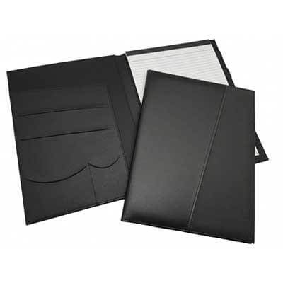 A4 Black Portfolio W/Notepad | AbrandZ Corporate Gifts