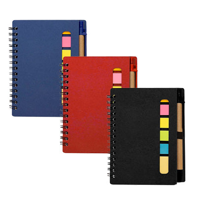 Eco Notepad with Pen and Sticky Notes