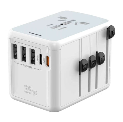 Travel Adaptor with 3 USB+ 2 Type C Port Executive Corporate Gifts Singapore
