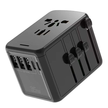 Travel Adaptor with 3 USB+ 2 Type C Port Executive Corporate Gifts Singapore