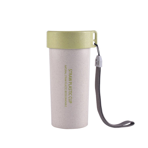 Wheat Straw Water Bottle with Lid and Strap | AbrandZ.com