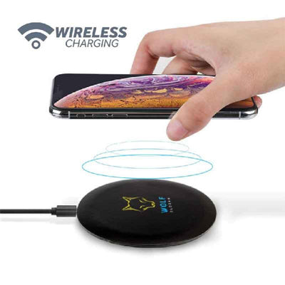 Black Wireless Charger (LED LOGO) Executive Gifts Singapore