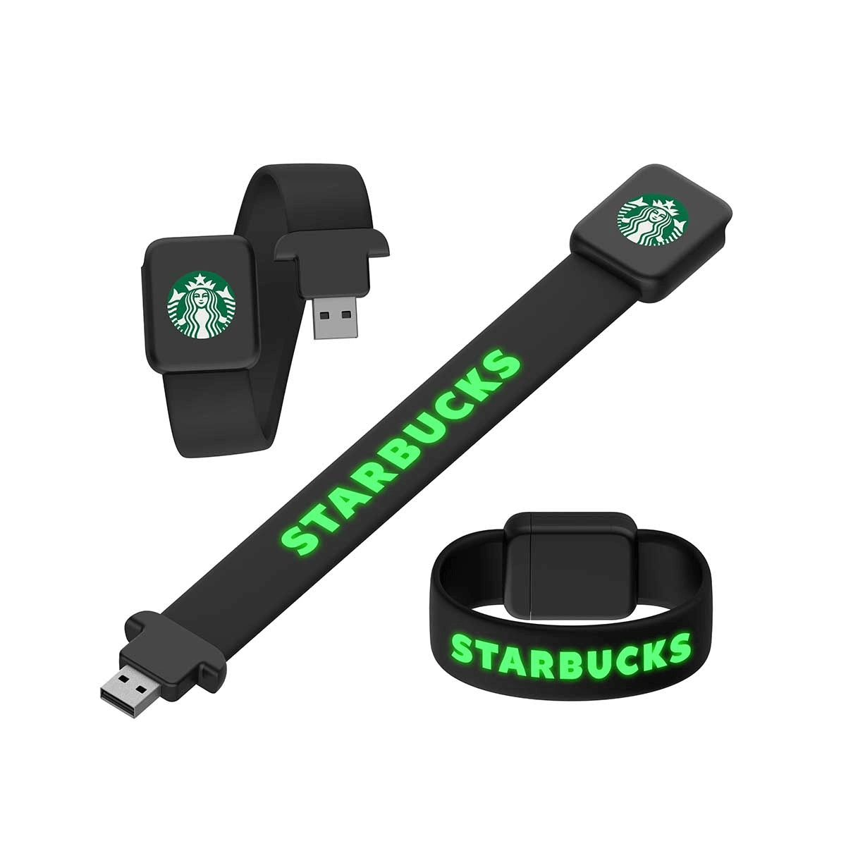 Wrist Strap USB Flash Drive with LED Logo Executive Corporate Gifts Singapore