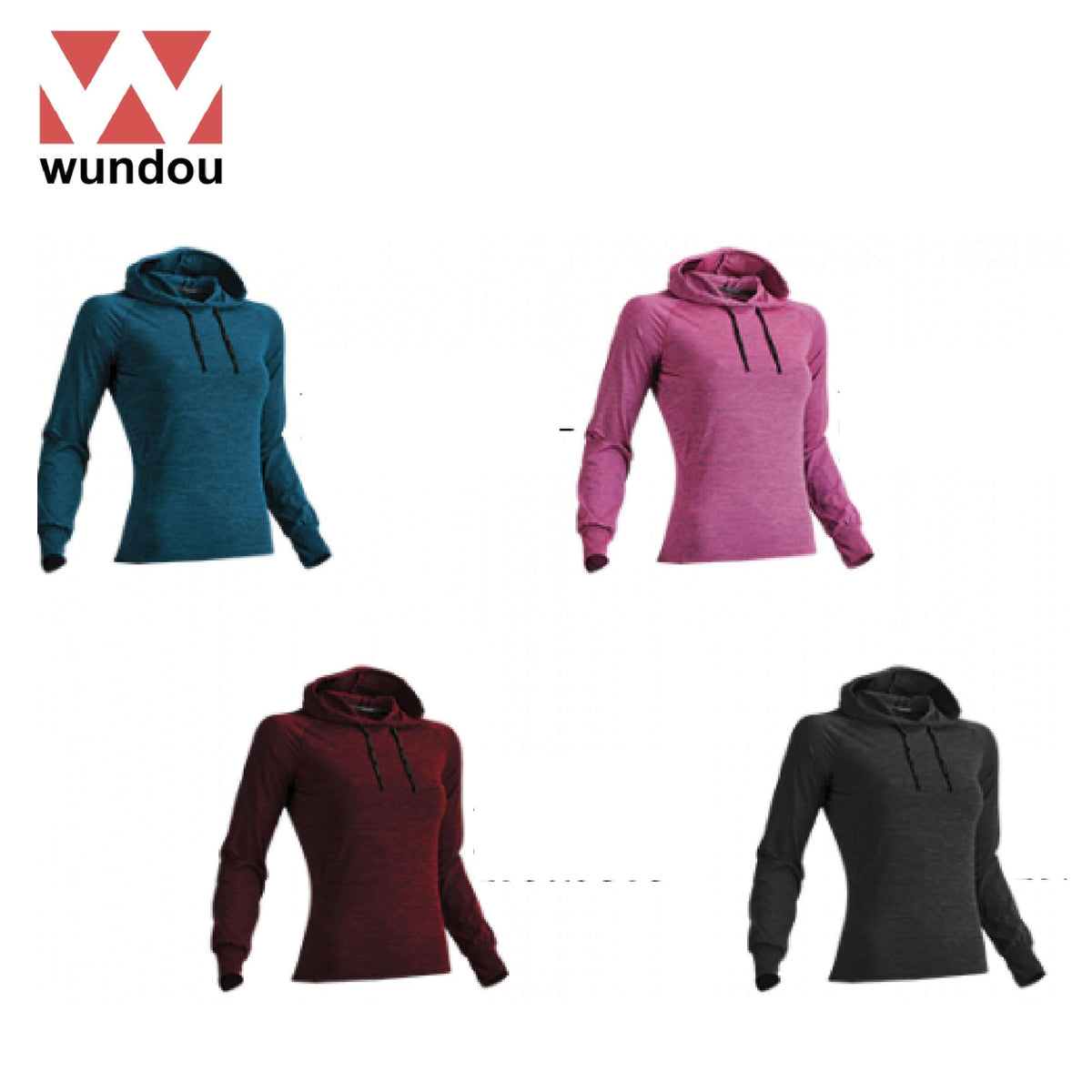 Wundou P760 Women's Long Sleeve Fitness Hoodie Executive Corporate Gifts Singapore