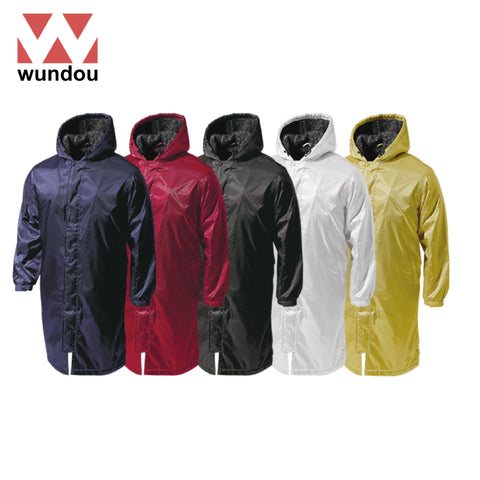 Wundou P6880 Semi-Long Boa Bench Coat | AbrandZ.com