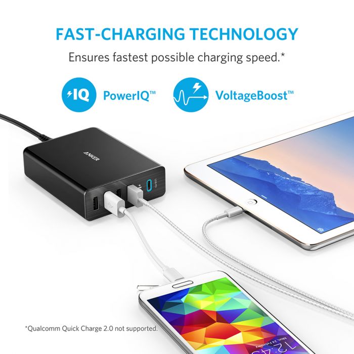 Anker PowerPort+ 5 Ports USB-C 60W With PowerIQ™ Charging Station Executive Gifts Singapore