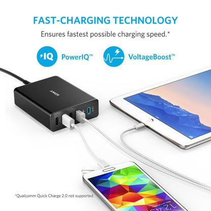 Anker PowerPort+ 5 Ports USB-C 60W With PowerIQ™ Charging Station Executive Gifts Singapore