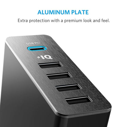Anker PowerPort+ 5 Ports USB-C 60W With PowerIQ™ Charging Station Executive Gifts Singapore