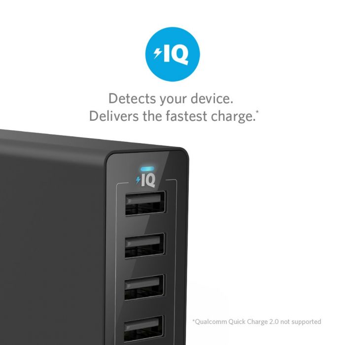Anker PowerPort 6 Ports 60W With PowerIQ™ Charging Station Executive Gifts Singapore