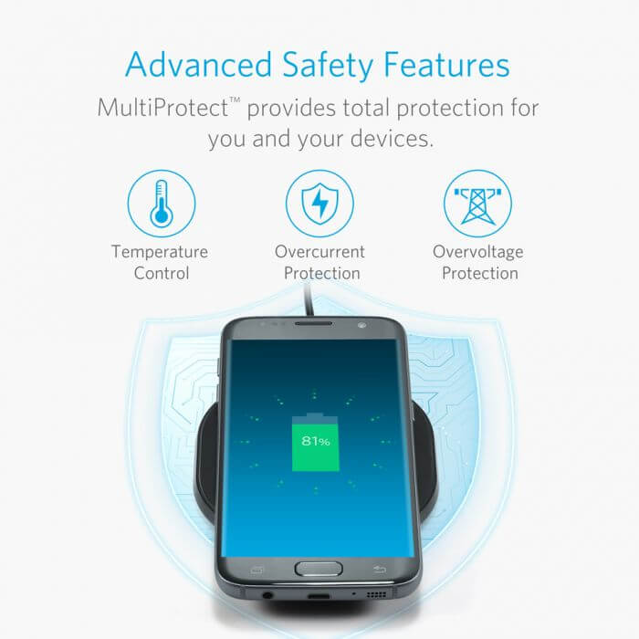 Anker 10W Qi-Certified Wireless Charging Pad Executive Gifts Singapore