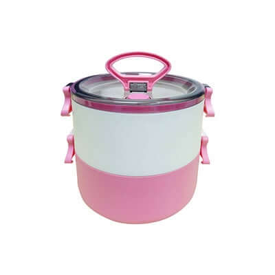 2-Tier Lunch Box with 2-in-1 fork & spoon Executive Corporate Gifts Singapore
