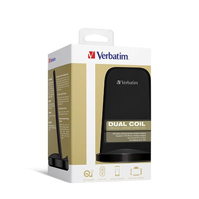 Verbatim 66096 15W Dual Coil Wireless Charger Executive Gifts Singapore