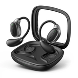 Vention Wireless Bluetooth Open Ear Headphones OpenBeat O15 in their charging case, showcasing modern design and comfort.