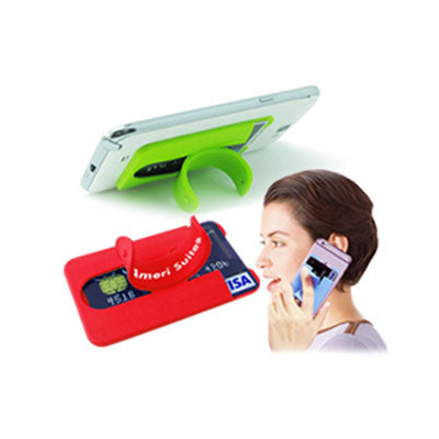 Custom Silicone Mobile Phone Wallet with Stand Executive Corporate Gifts Singapore