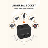 3 in 1 Universal Travel Adaptor with type C Executive Corporate Gifts Singapore