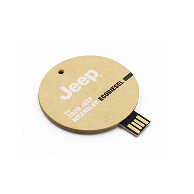 Eco Friendly Wooden USB Flash Drive Round Executive Corporate Gifts Singapore