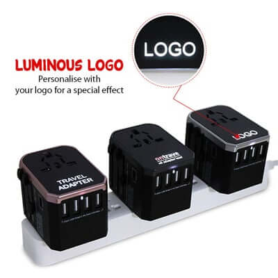 4 USB with Type-C Travel Adapter Executive Corporate Gifts Singapore
