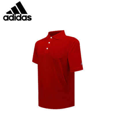 adidas Classic Men Polo Shirt in vibrant red, perfect for executive corporate gifts and stylish casual wear.