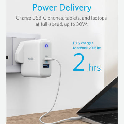 Anker PowerPort II 49.5W Dual Port USB-C Executive Gifts Singapore