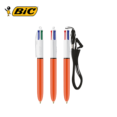 BIC 4 Colours Fine with lanyard ballpen Corporate Gift Singapore
