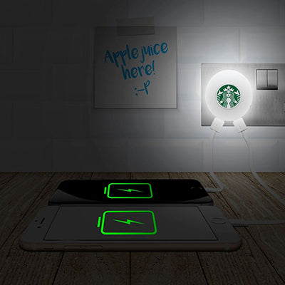 BrandCharger Glow2 Wall Plug USB Charger with Night light Executive Gifts Singapore