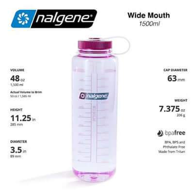 Nalgene 48oz BPA Free Wide Mouth Water Bottle (1,500ml) Executive Corporate Gifts Singapore