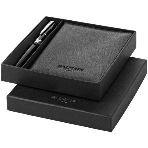 Balmain Ballpoint Pen and Passport Holder Gift Set | AbrandZ Corporate Gifts