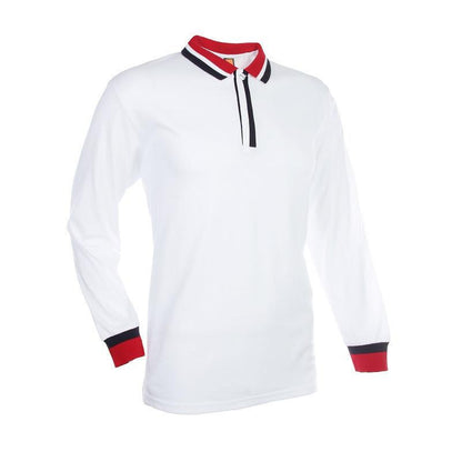 Basic Jersey Contrasting Long Sleeve Polo T-shirt Executive Corporate Gifts Singapore