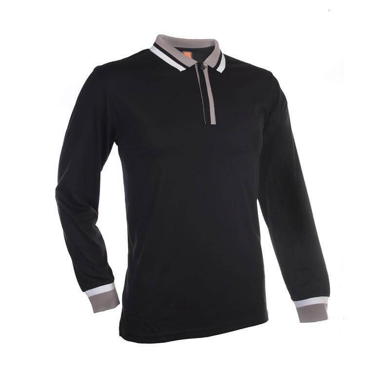 Basic Jersey Contrasting Long Sleeve Polo T-shirt Executive Corporate Gifts Singapore