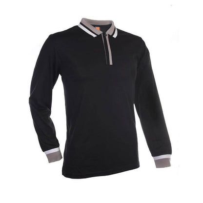 Basic Jersey Contrasting Long Sleeve Polo T-shirt Executive Corporate Gifts Singapore
