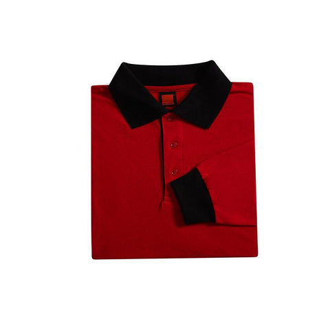 Basic Jersey Unisex Long Sleeve Polo T-shirt | AbrandZ Corporate Gifts