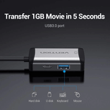 Vention 4-in-1 USB-C Docking Station showcasing USB 3.0 port for fast data transfer.