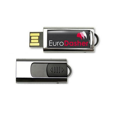 Compact Slider Steel USB Flash Drive Executive Corporate Gifts Singapore