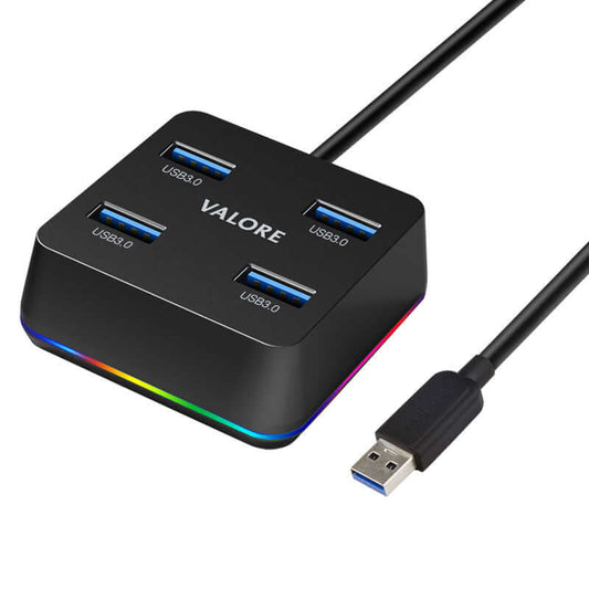 Valore 4-in-1 USB Hub With RGB Lighting (VUH-29) Executive Corporate Gifts Singapore