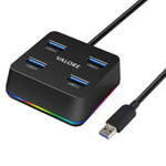 Valore 4-in-1 USB Hub With RGB Lighting (VUH-29)